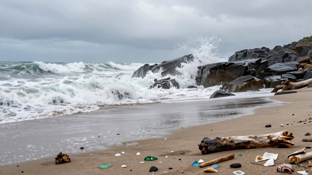 ocean storms reshape beaches