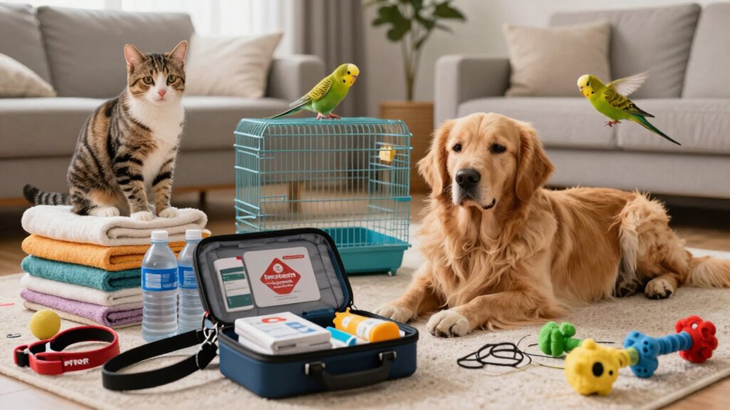 prepared multi pet emergency plans