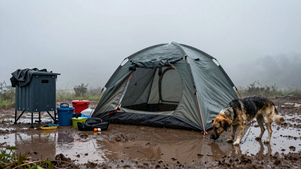 rain mud pets sanitation
