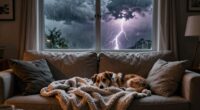 reducing storm related pet anxiety
