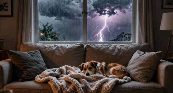 reducing storm related pet anxiety