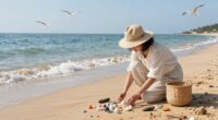 safe coastal foraging routine