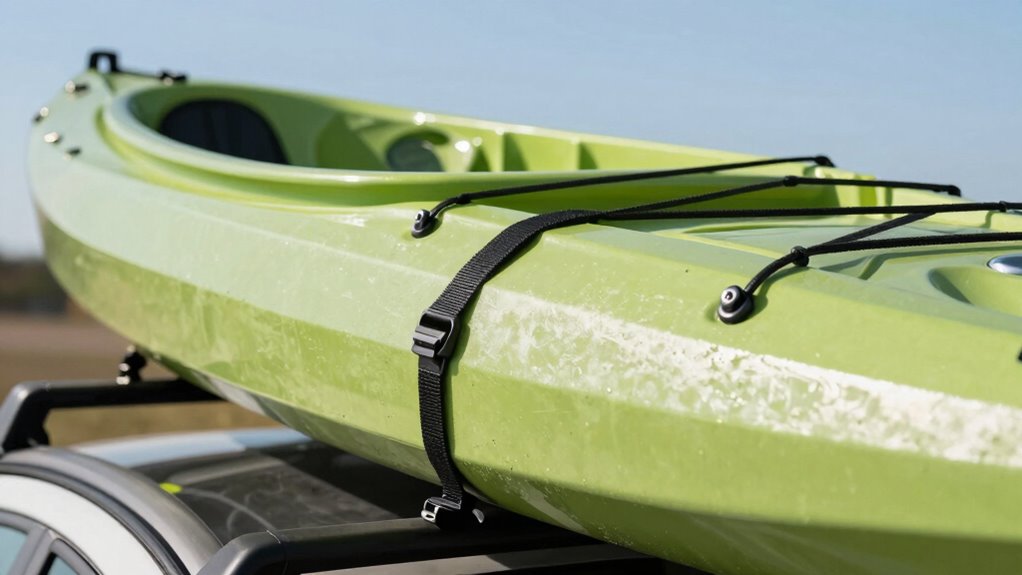 secure balanced kayak loading