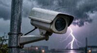 secure cameras during storms