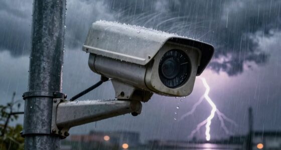 secure cameras during storms