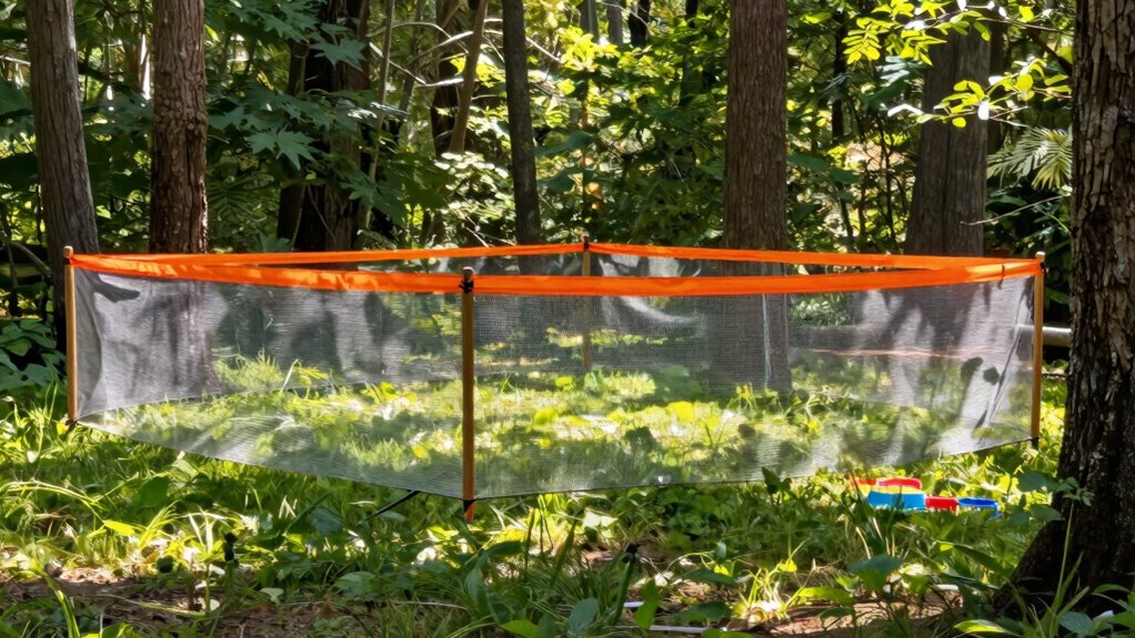 secure pet campsite boundary