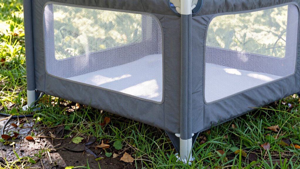 secure stable outdoor play area