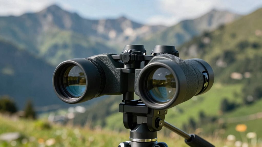 stable portable powered binoculars