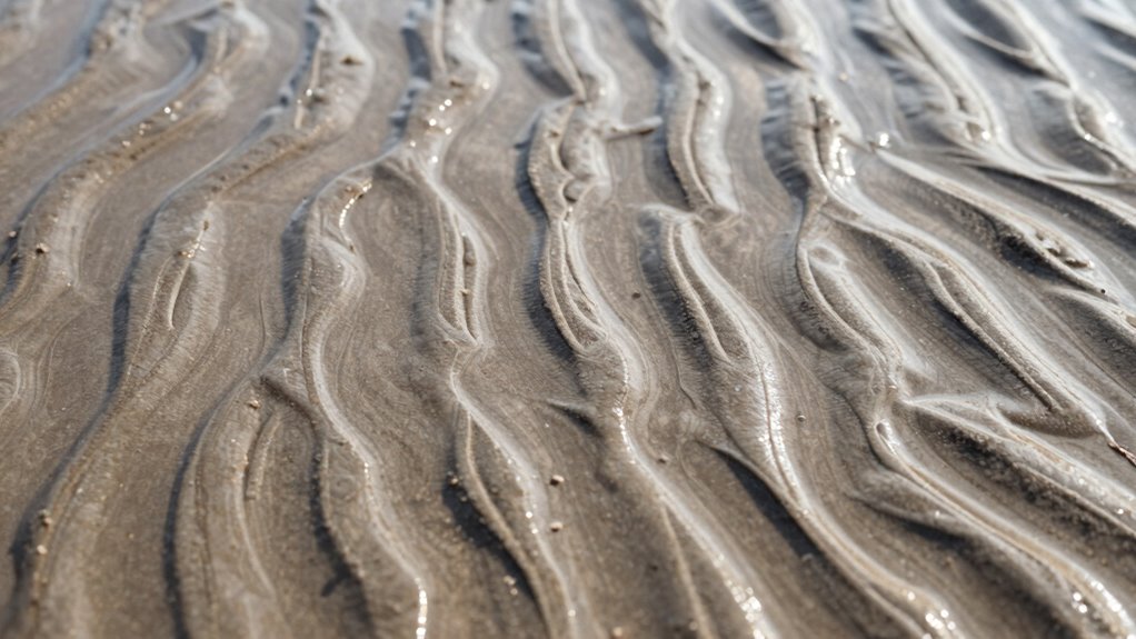 tidal ripples and grain patterns