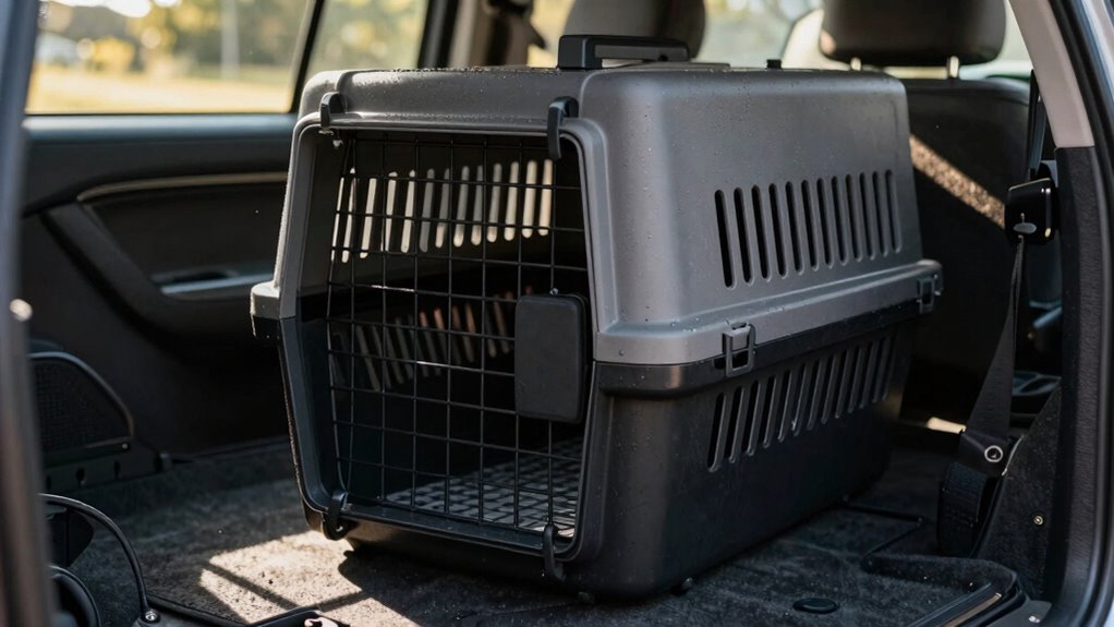 vehicle dog crate ventilation