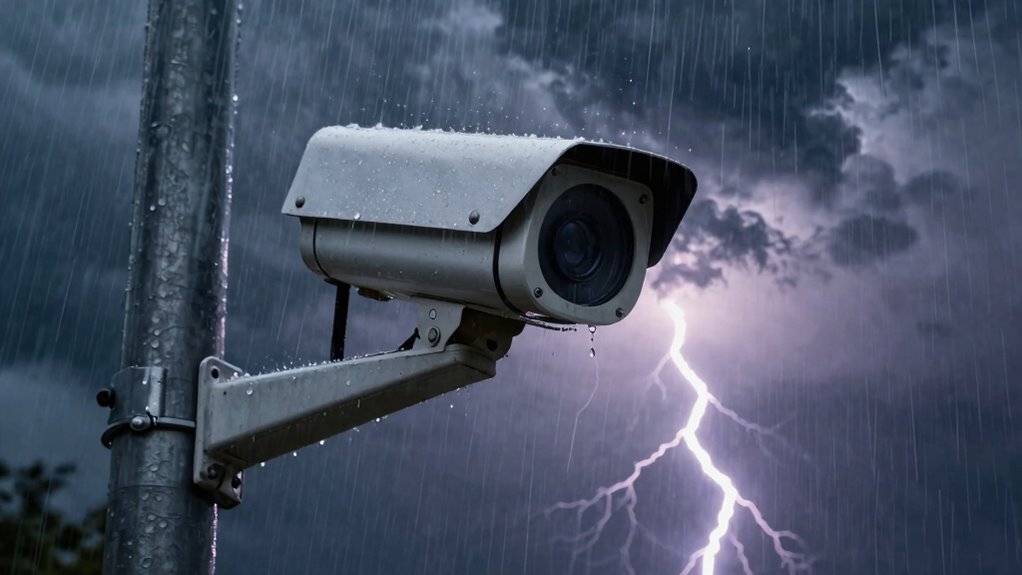 weatherproof security camera placement