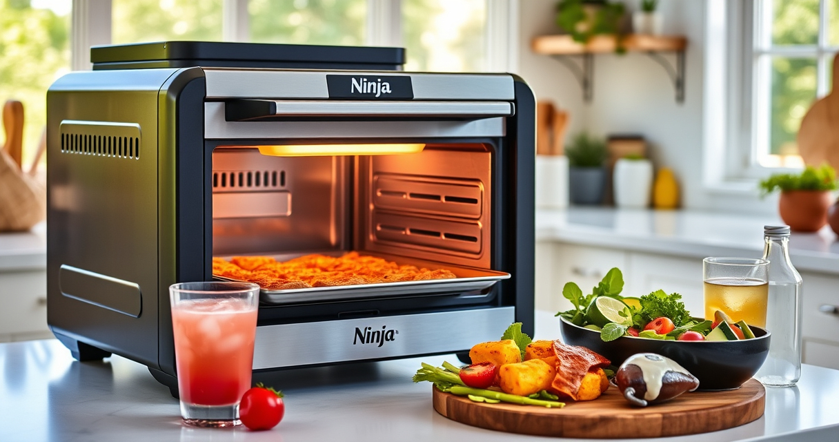 Summer Grilled Veggie Pizza with Ninja Foodi XL Pro Air Oven
