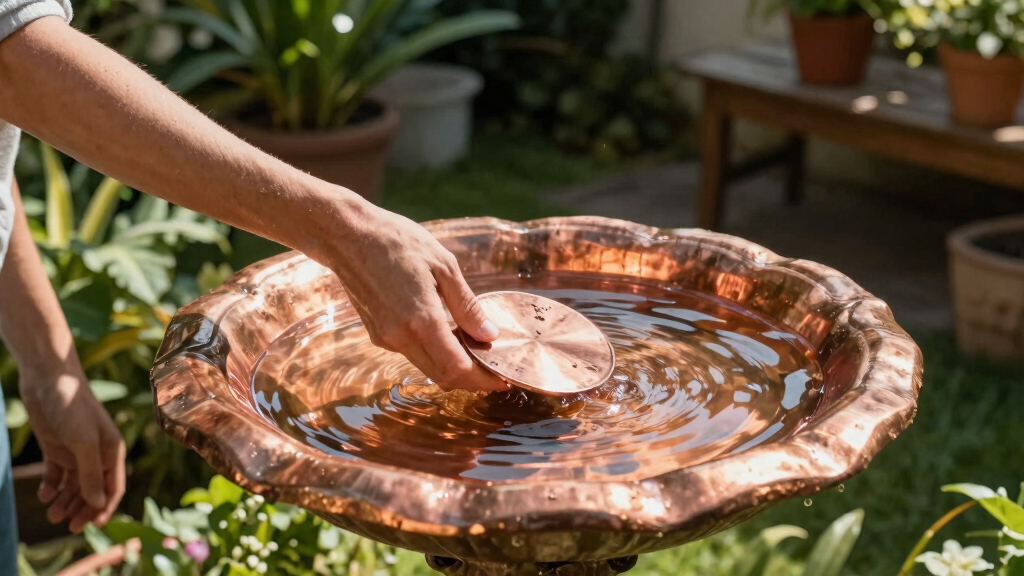 A Heatwave Can Spoil Bird Bath Water Fast – This Simple Copper Trick Keeps It Fresher For Longer