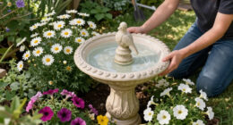 DIY A Border Bird Bath For A Flurry Of Flowers And Feathered Friends This Summer