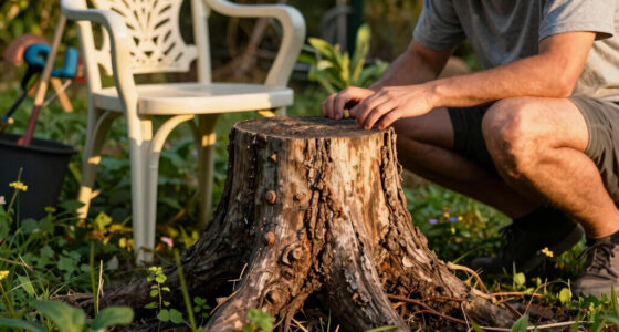 I Didn't Want To Pay To Remove My Old Tree Stump – So I Hid It In An Unconventional Way