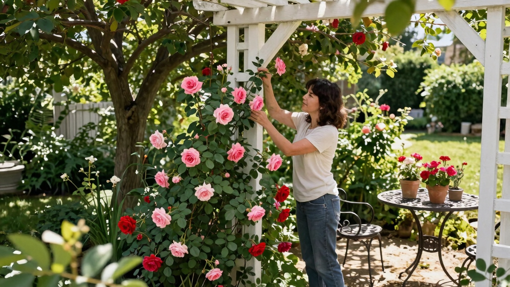 Joanna Gaines Proves Climbing Roses Are The Secret To A More Romantic Backyard