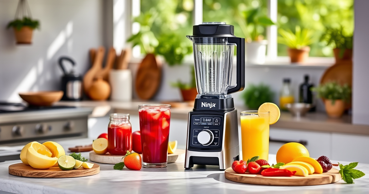 Refreshing Summer Smoothie with Ninja BC151EM Blast Portable Blender