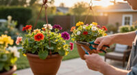 6 Simple Ways To Give Hanging Baskets A Refresh In August – And Keep Containers Looking Lush All Fall