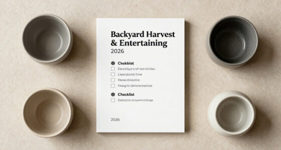 Backyard Harvest & Entertaining Checklist 2026
