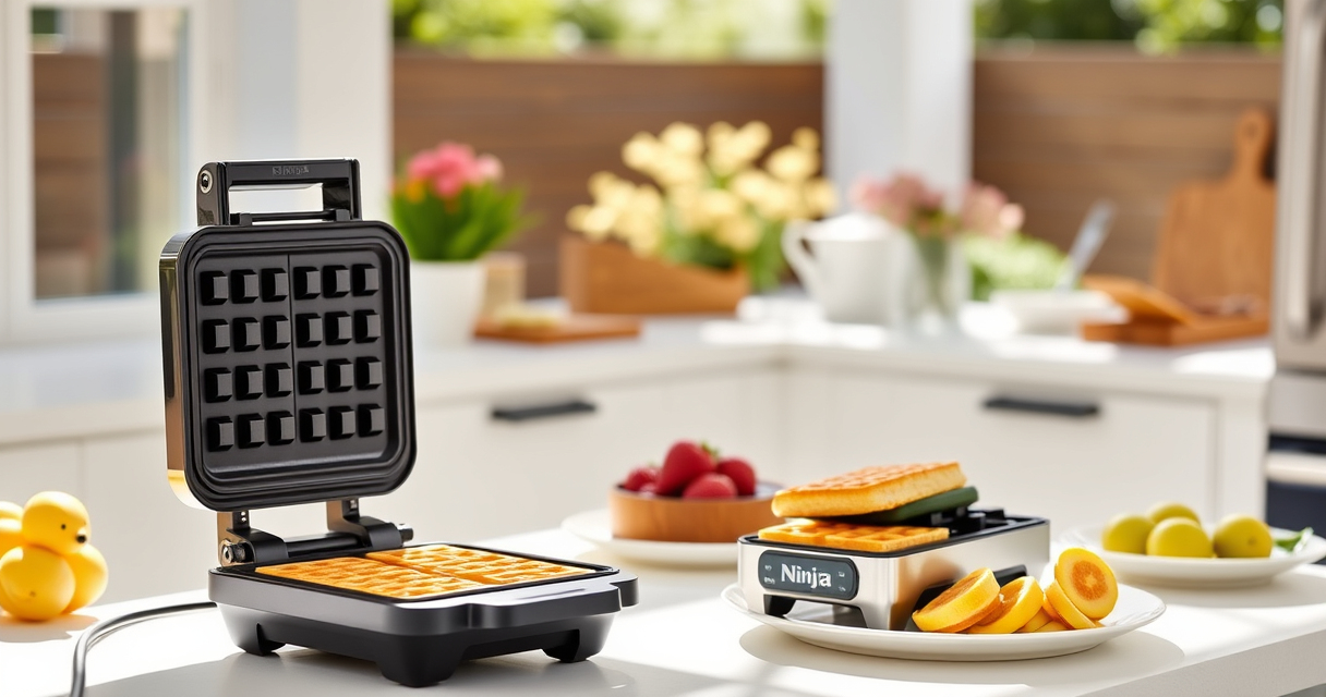 Enjoy Perfect Summer Waffles Now with the Ninja Belgian Waffle Maker Pro