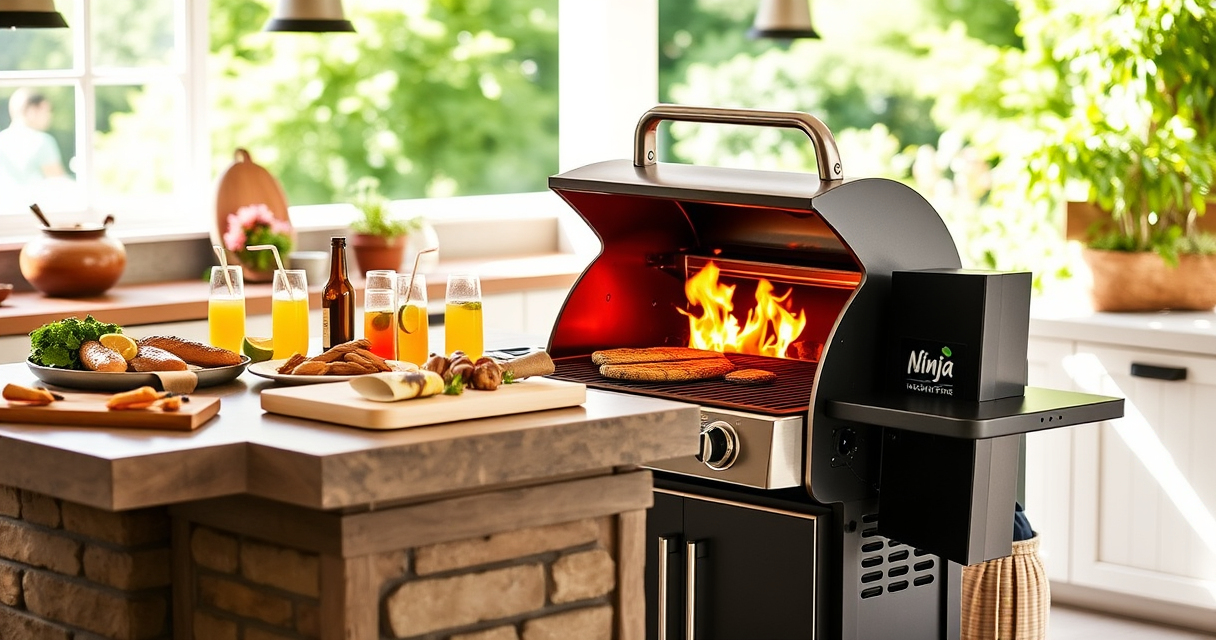 Make Summer Evenings Sizzle with the Ninja Woodfire Pro Connect XL Grill
