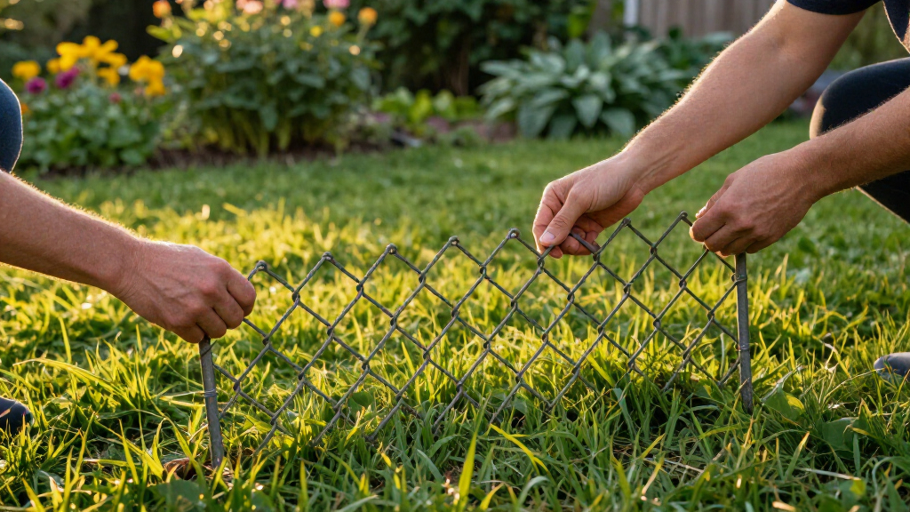 This Easy DIY Trick Solves 4 Common Lawn Problems At Once – All It Takes Is A Piece Of Old Chain-Link Fencing