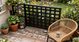 Zooey Deschanel's Black Trellis Is A Beautiful Addition To Her Terrace – And There's A Reason To Copy It