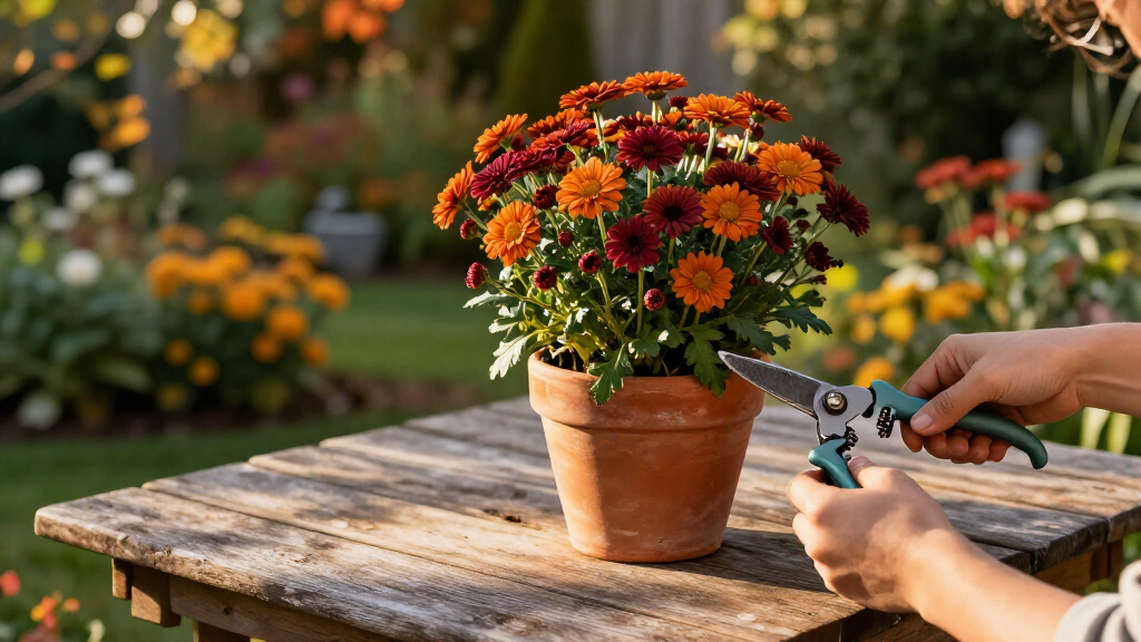 3 Things Your Chrysanthemums Need To Keep Blooming Through October For Longer-Lasting Fall Color