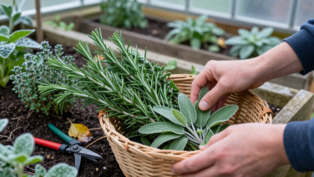 How To Harvest Herbs For Winter Cooking Before The First Frost