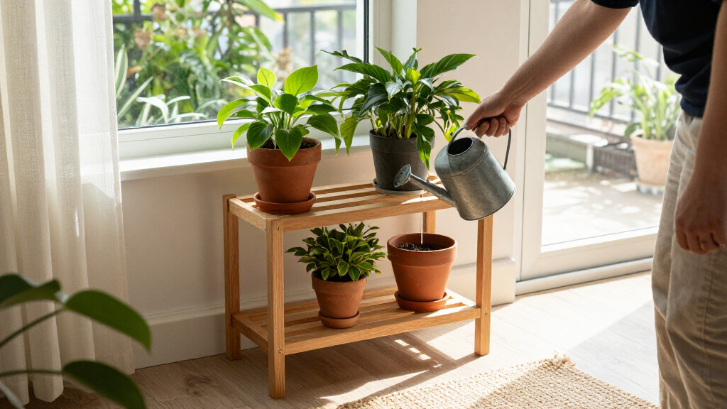 IKEA’s Clever Houseplant Stand Is Perfect For Small Spaces – And It Doubles As A Potting Bench