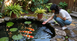 Jennifer Aniston’s Koi Pond Is The Dreamy Garden Luxury You Can Copy On A Small Scale – Fish Optional
