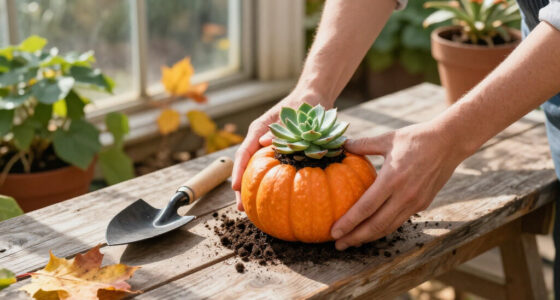 The DIY Pumpkin Plant Pot Trend That's Bringing An Unexpected Twist To Fall Porches – It's My New Favorite Way To Grow Chrysanthemums